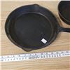 Image 2 : 2 heavy cast-iron pans, GSW #9 made in Canada, Lodge 5SK USA castiron pans