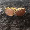 Image 2 : 2 signed Anson cufflinks, 1 goldstone