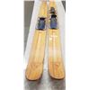 Image 1 : vintage wooden water skis Simpson Sear Simpson little under 6'