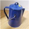 Image 1 : Blue enamel coffee pot
