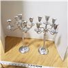 Image 1 : pair of aluminum candle sticks