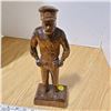 Image 1 : wood carving of a soldier (signed Ferdinand Baucher)