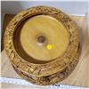 Image 2 : vintage 2 tier wooden hand carved lazy susan
