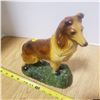 Image 1 : vintage chalkware collie dog