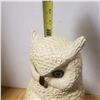 Image 3 : vintage chalkware white owl