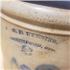 Image 2 : rare WE welding salt glazed 2 gallon crock 1860s