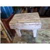 Image 2 : HOMEMADE WOODEN FOLDING TABLE & STOOL
