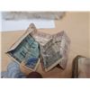 Image 5 : COIN PURSE W/ OLD PAPER MONEY & COINS -MARKS, NEDERLAND, ETC
