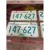 Image 2 : 2 pair Saskatchewan license plates 1970 and 1974