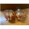 Image 4 : Carnival glass cream and sugar set