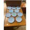 Image 1 : 10 6" Pyrex delphite blue saucers