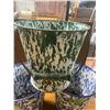 Image 4 : 3 enamel flower pots 8" tall