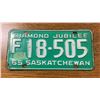 Image 1 : 1965 Saskatchewan license plate - farm plate