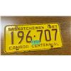 Image 2 : 1967 Saskatchewan license plate