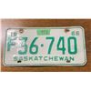 Image 1 : 1968 Saskatchewan license plate - farm plate