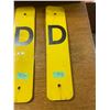 Image 2 : 2 original CMR derail signs 18"x4"