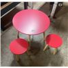 Image 1 : Childs table and 2 chairs (table 23" across)