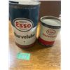 Image 1 : Esso marvel lube tin 1 lb and Esso Mavel lube grease tin