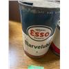 Image 2 : Esso marvel lube tin 1 lb and Esso Mavel lube grease tin