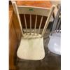 Image 2 : 2 primitive wooden kitchen chairs