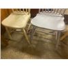 Image 4 : 2 primitive wooden kitchen chairs