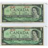 Image 1 : 2 1967 Canadian centennial notes, no serial number