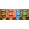 Image 1 : 8 diamond pattern Fire King mugs