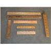 Image 1 : assorted wood rulers