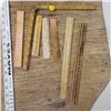 Image 2 : assorted wood rulers