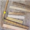Image 3 : assorted wood rulers