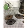 Image 3 : ANTIQUE LOT SAD IRONS BLOW TORCH FAN ETC