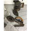 Image 4 : ANTIQUE LOT SAD IRONS BLOW TORCH FAN ETC