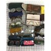 Image 2 : LOT OF VINTAGE AND ANTIQUES EYE GLASSES SUNGLASSES CASES ETC