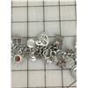 Image 3 : VINTAGE CHARM BRACELET MANY STERLING SILVER CHARMS