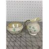 Image 1 : ANTIQUE BELLEEK CREAM ANS SUGAR