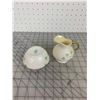 Image 2 : ANTIQUE BELLEEK CREAM ANS SUGAR