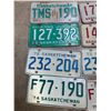 Image 2 : LOT OF SASKATCHEWAN LICENSE PLATES