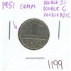 Image 1 : 1951 Comm Double 51, Double C, Double NIC  nickel