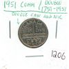 Image 1 : 1951 Comm Nickle Double Can and Nic Double 1757-1951