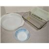 Image 3 : vintage pyrex lot blue green