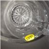 Image 2 : tall clear heavy glass picture jug