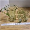 Image 1 : Vintage Pitcher with 6 Matching Glasses