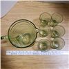 Image 3 : Vintage Pitcher with 6 Matching Glasses