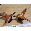 Image 1 : 2 Swan Figures Pottery Red-Glazed, stamped Japan