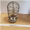 Image 1 : Cast Aluminum Vintage Industrial Clear Glass Cage fixture
