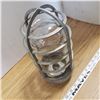 Image 3 : Cast Aluminum Vintage Industrial Clear Glass Cage fixture