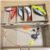 Image 3 : OldPal Tackle Box with NOS 70's Lures