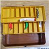 Image 4 : Vintage OldPal Woostream Tackle Box with NOS 70's Lures