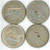 Image 1 : 4 Silver Canadian Quarters 1967