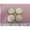 Image 1 : 1960-61-62-63 Silver Canadian Quarters